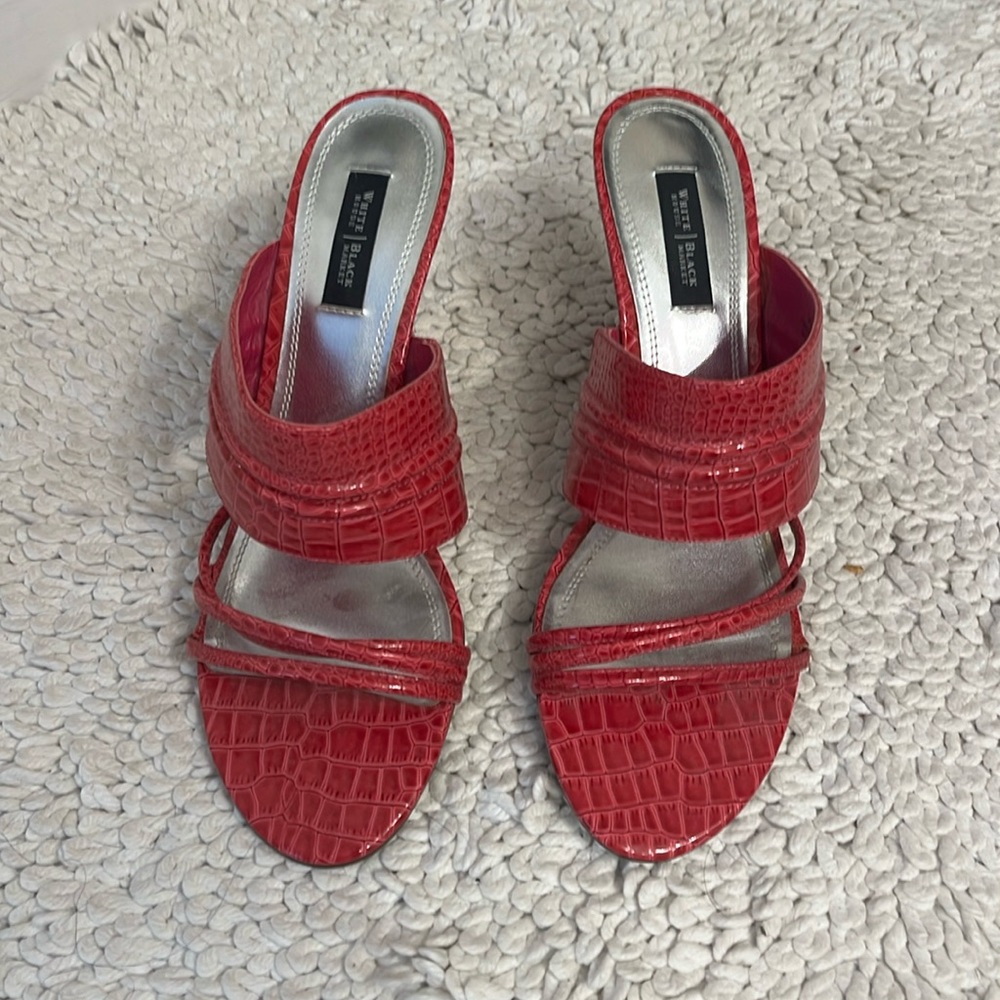 White House Black Market Hot Pink heels